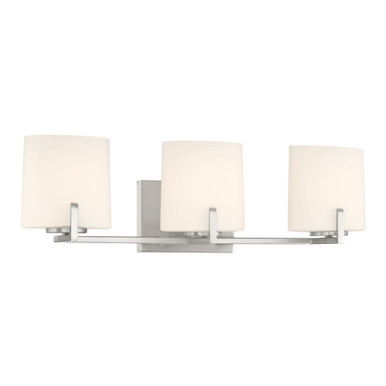 Mirelle 3 Light Bath Vanity 7.5 Inch Tall and 25 Inch Wide by Minka Lavery - 12433