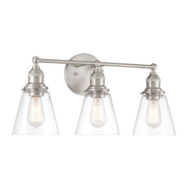 Barwell 3 Light Bath Vanity 11.75 Inch Tall X 24 Inch Wide by Minka Lavery - 5683-84
