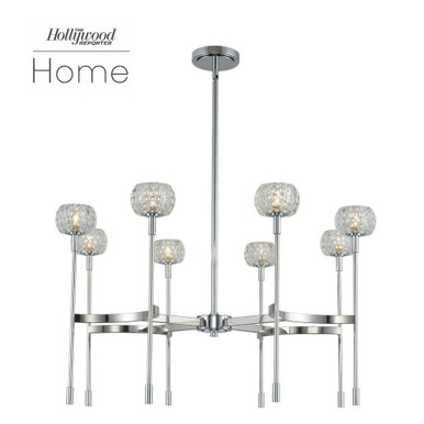 Mae 8 Light Large Chandelier by Kalco - 511672CH