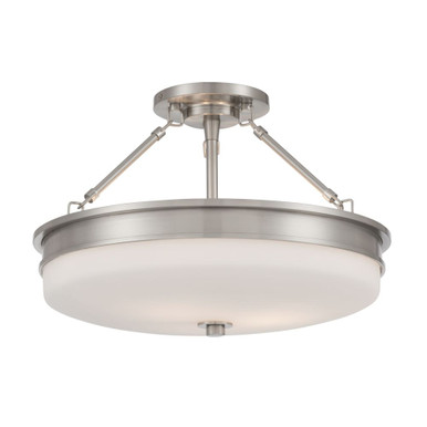 Halora 3 Light Semi Flush Mount 10.5 Inch X 15.25 Inch Wide by Minka Lavery - 14086