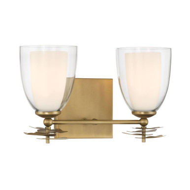 Elowen 2 Light Bath Vanity 7.75 Inch Tall X 13.25 Inch Wide by Minka Lavery - 10252-732