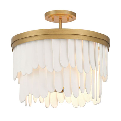 Briscade 6 Light Semi Flush Mount 16.25 Inch X 18 Inch Wide by Minka Lavery - 2076-870