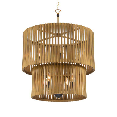 Aven 8 Light Pendant 31 Inch Tall and 24 Inch Wide by Minka Lavery - 16028-877