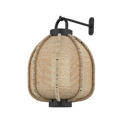 Maltby 7W 1 LED Small Hook Wall Sconce 12.5 Inch and 10 Inch Wide by Troy - B8602-TBK-SMALL