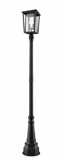 Seoul Two Light Outdoor Post Mount Lantern 14.25 x 101.5 Inch by Z-Lite - 571PHBR-564P-ORB