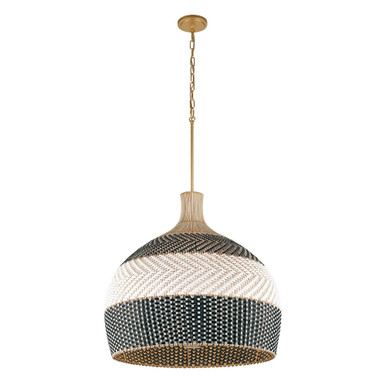 Zanzibar 6 Light Pendant 25.25 Inch Tall and 26 Inch Wide by Crystorama - ZAN-9006-SG-MK