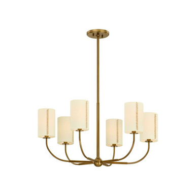 Teddy 6 Light Chandelier 16.5 Inch Tall and 30 Inch Wide by Troy - F3030-PBR