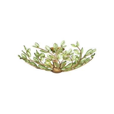 Bridget 4 Light Semi Flush Mount 7 Inch and 21.25 Inch Wide by Crystorama - BGT-330-SG-GR