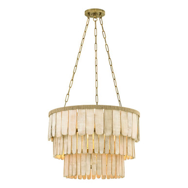Bentley 6 Light Chandelier 18.5 Inch Tall and 26 Inch Wide by Troy - F5826-PBR