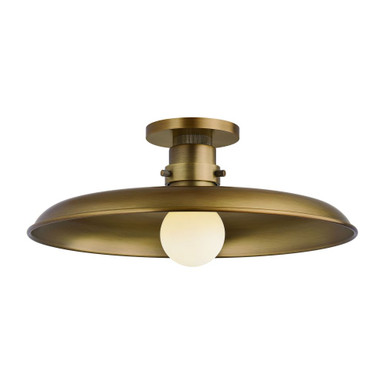 Rainhill 1 Light Flush Mount 7 Inch Tall and 16 Inch Wide by Troy - C3216-PBR