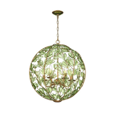 Bridget 6 Light Chandelier 23.75 Inch Tall and 21 Inch Wide by Crystorama - BGT-335
