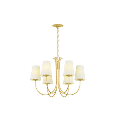 Weiland 6 Light Chandelier 19.5 Inch Tall and 27.5 Inch Wide by Troy - F5728-VGL