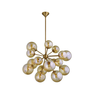 Santee 18 Light Chandelier 33.5 Inch Tall and 40 Inch Wide by Troy - F1039-PBR