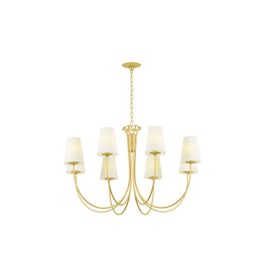 Weiland 8 Light Chandelier 24.5 Inch Tall and 40 Inch Wide by Troy - F5740-VGL