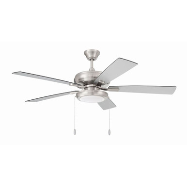 Eos 5 Blade Ceiling Fan with Light Kit 15.91 and 52 Inch Wide by Craftmade - ECF119BNK5-BNGW