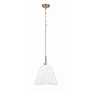 Pleated II 1 Light Pendant 17.5 Inch Tall and 14 Inch Wide by Craftmade - 62392