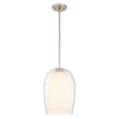 Evelynn 1 Light Mini Pendant 15 Inch Tall and 10 Inch Wide by Quoizel - EVN1510