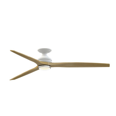 Spitfire Flush Ceiling Fan with Double Walled LK 72 Inch Wide by Fanimation - FPD6721-72-DWLK-F