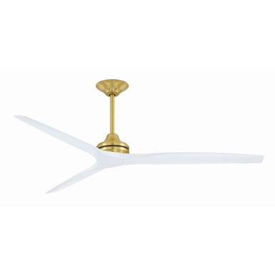 Spitfire Flush Ceiling Fan 9.65 Inch Tall and 72 Inch Wide by Fanimation - FPD6721BBS-72MW-F