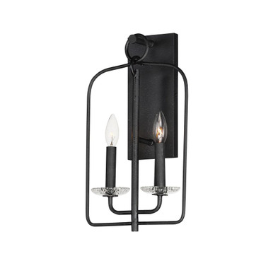 Madeira 2 Light Wall Sconce 17.5 Inch Tall and 10 Inch Wide by Maxim - 12322TCAR