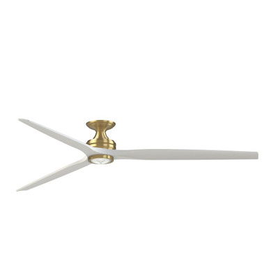 Spitfire Flush Ceiling Fan with LightKit 11.33 X 84 Inch Wide by Fanimation - FPD6721BBS-84MW-LK-F