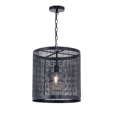 Hatcher 1 Light Pendant 17.5 Inch Tall and 15 Inch Wide by Maxim - 31222BK