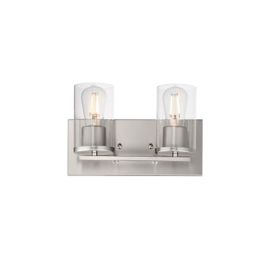 Lateral 2 Light Bath Vanity 7.75 Inch Tall and 12 Inch Wide by Maxim - 10282CL