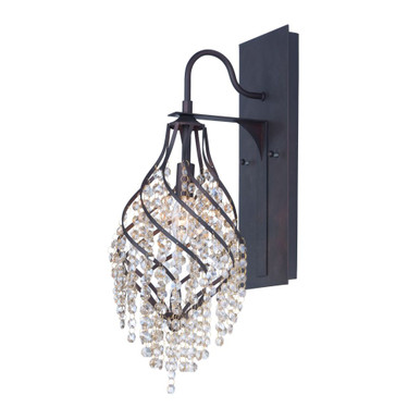 Twirl 1 Light Wall Sconce 22.25 Inch Tall and 7.25 Inch Wide by Maxim - 22001CGOI