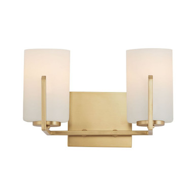 Dart 2 Light Bath Vanity 7.75 Inch Tall and 12.5 Inch Wide by Maxim - 21282SWNAB