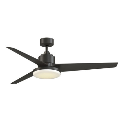 TriAire Custom Ceiling Fan with LightKit 15.93 X 60 Inch Wide by Fanimation - FPD8514DZW-60DZW-12LK