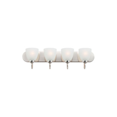 Axis 4 Light Bath Vanity 7.5 Inch Tall and 30 Inch Wide by Maxim - 11384FTSN