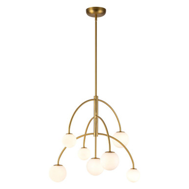 Fiona 7 Light Chandelier 25.88 Inch Tall and 26.63 Inch Wide by Alora - CH686027