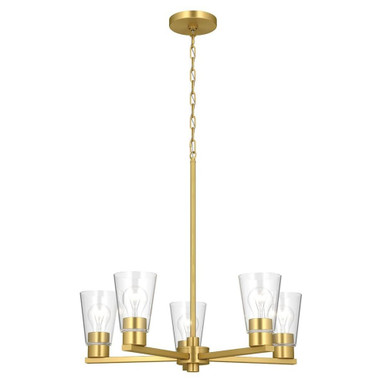 Stamos 5 Light Chandelier 15.5 Inch Tall and 24 Inch Wide by Kichler - 52436_1