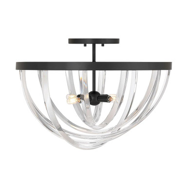Jennings 4 Light Semi Flush Mount 17 Inch and 24 Inch Wide by Savoy House - 6-1777-4