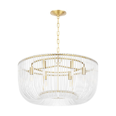 Pierce 6 Light Pendant 16.25 Inch and 28 Inch Wide by Visual Comfort Studio - CP1456