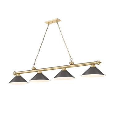 Cordon 4 Light Billiard 14 Inch Tall and 15 Inch Wide by Z Lite - 2306-3-BILL-M15SHADE_2