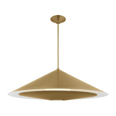 Echo 1 Light Pendant 12 Inch Tall and 36 Inch Wide by Visual Comfort Studio - KP1181BBS