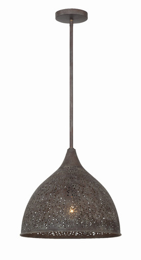 Jasmine 1 Light Medium Pendant by Crystorama - jas-a5010-fb