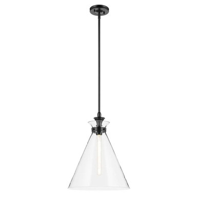 Laria 1 Light Medium Pendant 19.75 Inch Tall and 16 Inch Wide by Kichler - 52775BKCLR
