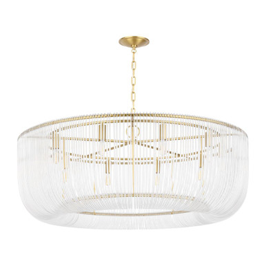 Pierce 10 Light Pendant 17.75 Inch X 42 Inch Wide by Visual Comfort Studio - CP14710