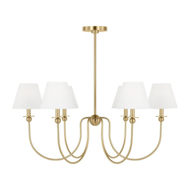 Elsay 6 Light Chandelier 17.25 X 36.38 Inch Wide by Visual Comfort Studio - DJC1246