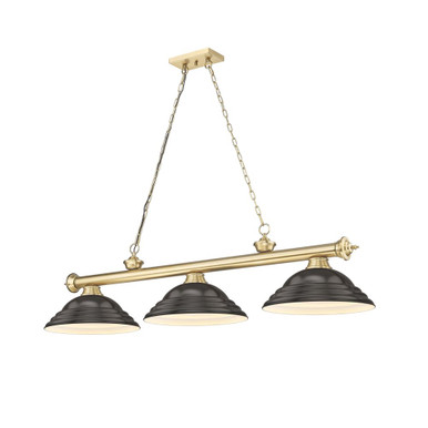 Cordon 3 Light Billiard 14 Inch Tall and 16 Inch Wide by Z Lite - 2306-3-BILL-STSHADE