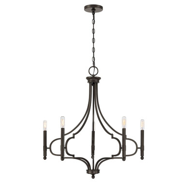 Woodlawn 5 Light Chandelier 29.88 Inch Tall and 28 Inch Wide by Savoy House - 1-5999-5