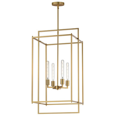 Gridline 4 Light Extra Large Pendant 17 Inch Tall X 35.5 Inch Wide by Maxim - 10413