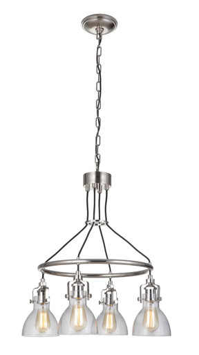 State House 4 Light Medium Chandelier by Craftmade - 51224-PLN