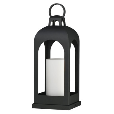 Marrakech 1 Light Outdoor Deck Lantern 7 Inch and 18.5 Inch Wide by Maxim - 30899SWBK