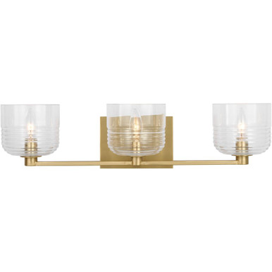 Lochdale 3 Light Bath Vanity 6.13X24.25 Inch Wide by Visual Comfort Studio - DJV1113SB