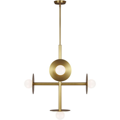 Nodes 5 Light Chandelier 28.75 and 27.25 Inch Wide by Visual Comfort Studio - KC1035