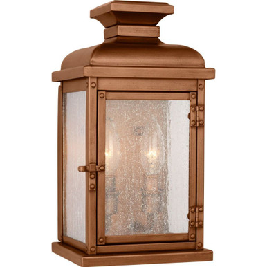 Pediment 2 Light Outdoor Wall Lantern 12.5 Inch by Visual Comfort Studio - OL11100NCP