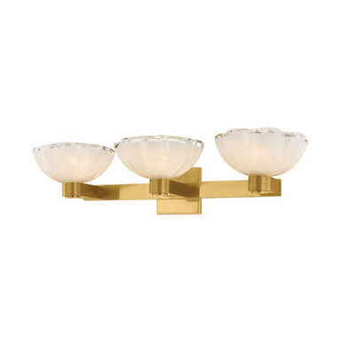 Fraleigh 3 Light Bath Vanity 6.75 Inch Tall X 26 Inch Wide by Hudson Valley - 6263